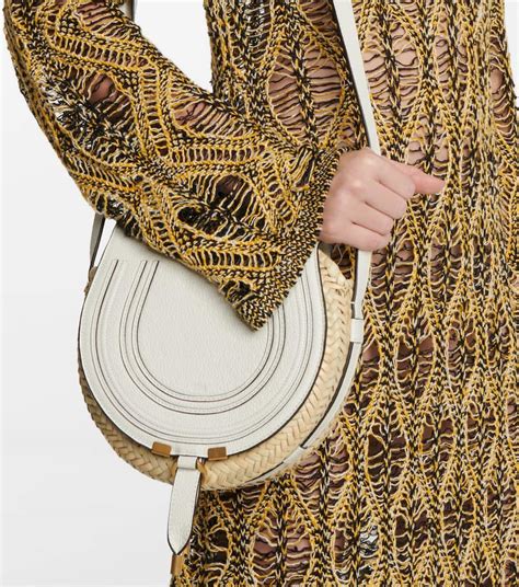 chloe marcie raffia bag.